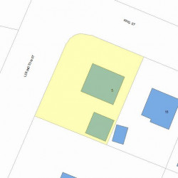 5 King St, Newton MA  02466-1203 plot plan