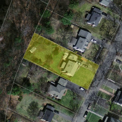 37 Oakland Ave, Newton MA 02466-1704 aerial view