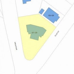 129 Elliot St, Newton MA 02461-1629 plot plan