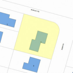5 Bemis Rd, Newton MA  02460-1204 plot plan