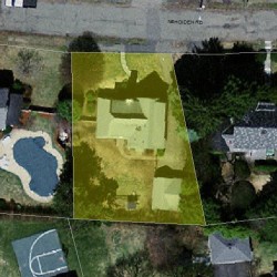 48 Nehoiden Rd, Newton MA  02468-1924 aerial view