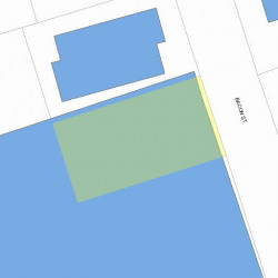 13 Bacon St, Newton MA  02458-1615 plot plan