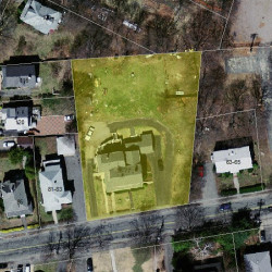 77 Auburn St, Newton MA  02466-2501 aerial view