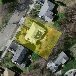 15 Cross Hill Rd, Newton MA 02459-3119 aerial view