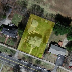1717 Beacon St, Newton MA  02468-1401 aerial view