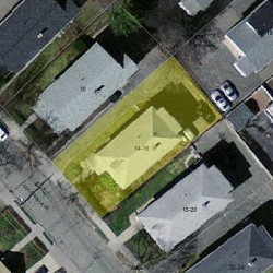 14 Colonial Ave, Newton MA 02460-1215 aerial view