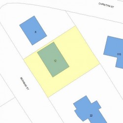 12 Bernard St, Newton MA 02461-1904 plot plan