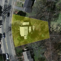 810 Walnut St, Newton MA 02459-1717 aerial view
