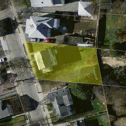 56 Faxon St, Newton MA  02458-1035 aerial view