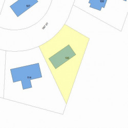 106 Day St, Newton MA 02466-2922 plot plan