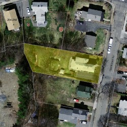 13 Crescent St, Newton MA 02465-2007 aerial view