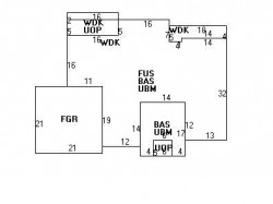 44 Carl St, Newton MA 02461-1906 floor plan