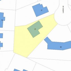 25 Laurus Ln, Newton MA 02459-3138 plot plan