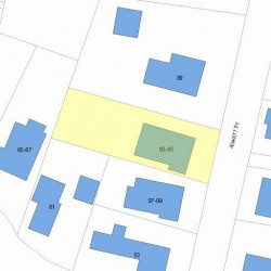 95 Jewett St, Newton MA 02458-1540 plot plan