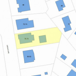 76 Circuit Ave, Newton MA 02461-1603 plot plan