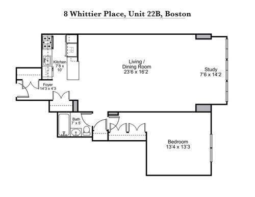 8 Whittier Pl, Boston MA  exterior