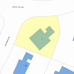 2 Alexander Rd, Newton MA 02461-1831 plot plan