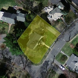 277 Dorset Rd, Newton MA  02468-1407 aerial view