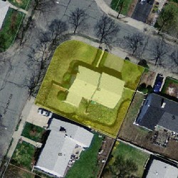 40 Anthony Rd, Newton MA  02460-1104 aerial view