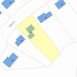 104 Albert Rd, Newton MA  02466-1303 plot plan