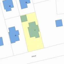 17 Otis St, Newton MA 02460-1802 plot plan
