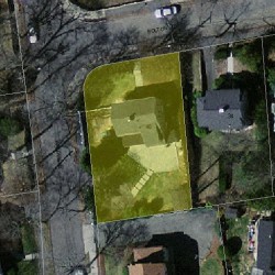 40 Bolton Rd, Newton MA  02460-2129 aerial view