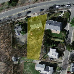1112 Commonwealth Ave, Newton MA  02459-1448 aerial view