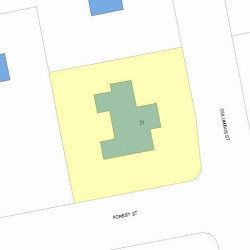 31 Forest St, Newton MA 02461-1445 plot plan