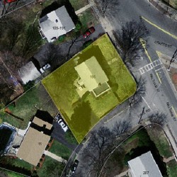 195 Waltham St, Newton MA  02465-1353 aerial view