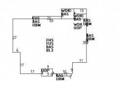 20 Gammons Rd, Newton MA  02468-1216 floor plan