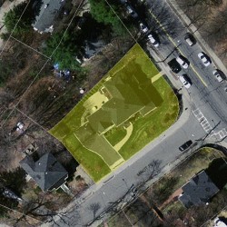 35 Walnut St, Newton MA 02460-1323 aerial view