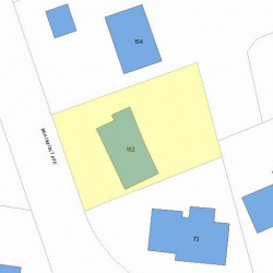 162 Beaumont Ave, Newton MA 02460-2330 plot plan