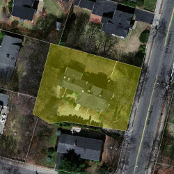 309 Waltham St, Newton MA 02465-1722 aerial view
