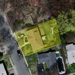 83 Morrill St, Newton MA  02465-1347 aerial view