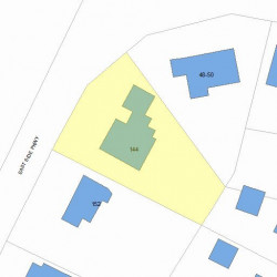 144 Side Pkwy, Newton MA  02458-1847 plot plan