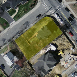 43 Walnut St, Newton MA  02460-1305 aerial view