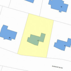 17 Farmington Rd, Newton MA  02465-1106 plot plan