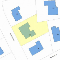 128 Olde Field Rd, Newton MA 02459-2720 plot plan