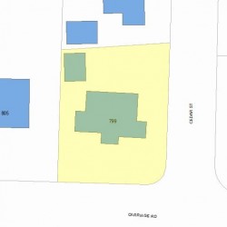 799 Commonwealth Ave, Newton MA 02459-1018 plot plan