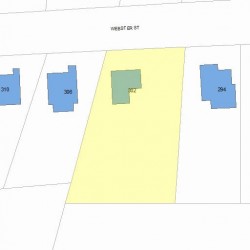 302 Webster St, Newton MA 02466-2106 plot plan