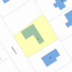 78 Bernard St, Newton MA  02461-1904 plot plan