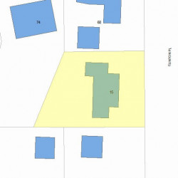 15 Clinton Pl, Newton MA 02459-1116 plot plan