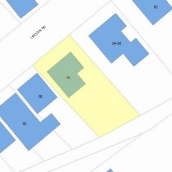 58 Lincoln Rd, Newton MA 02458-1254 plot plan