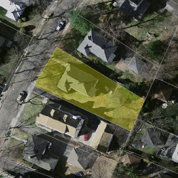 24 Salisbury Rd, Newton MA 02458-1948 aerial view