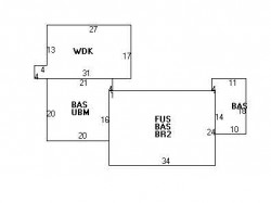 411 Brookline St, Newton MA 02459-3142 floor plan