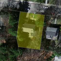 24 Fredana Rd, Newton MA 02468-1104 aerial view