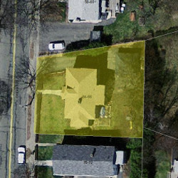 64 Cherry St, Newton MA 02465-1237 aerial view