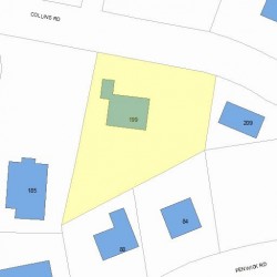 199 Collins Rd, Newton MA 02468-2237 plot plan