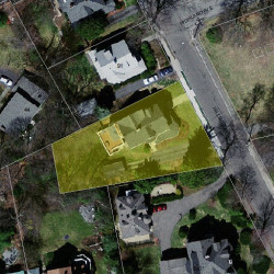 97 Hillside Ave, Newton MA 02465-2546 aerial view