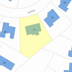 162 Cynthia Rd, Newton MA 02459-2864 plot plan